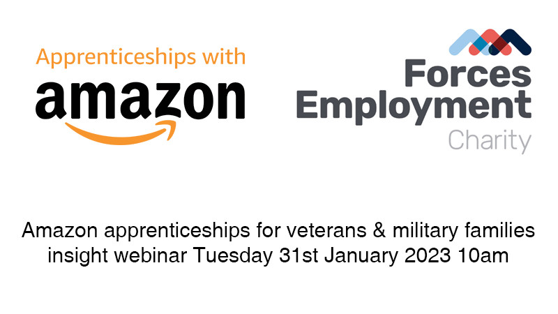 Amazon apprenticeship webinar event only for veterans and military families