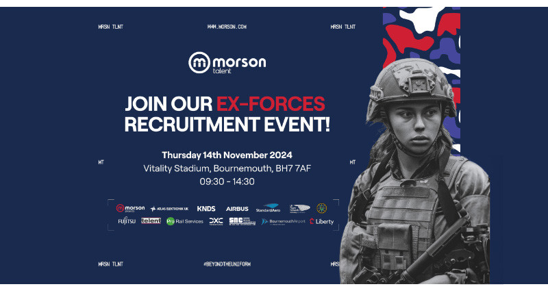 Morson ex-forces recruitment event 14 Nov 2024